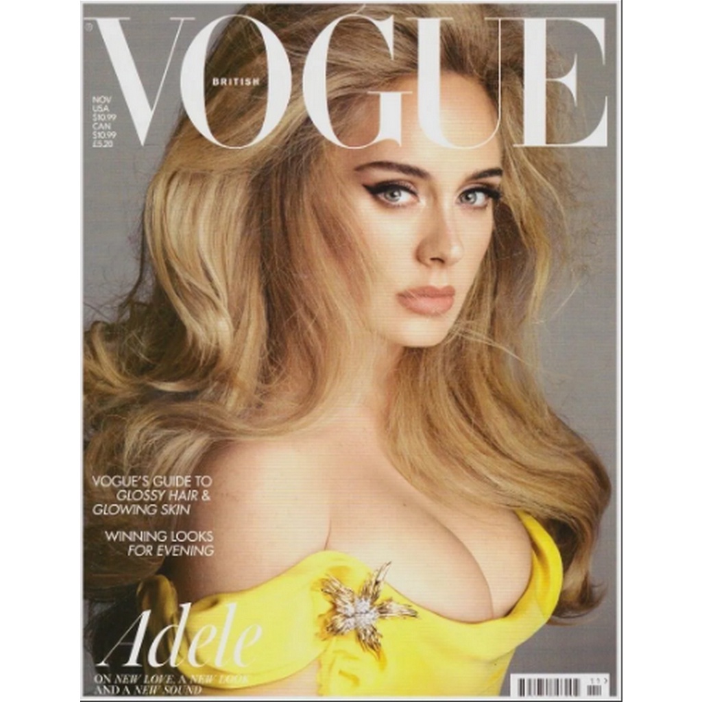 REVISTA VOGUE, DE NOVEMBRO DE 2021, COM ADELE NA CAPA.