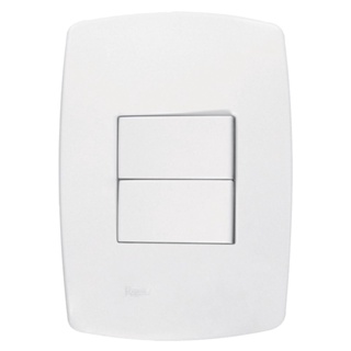 Interruptor 2 Teclas Simples Linha Pérola Branca Radial em Oferta na Shopee