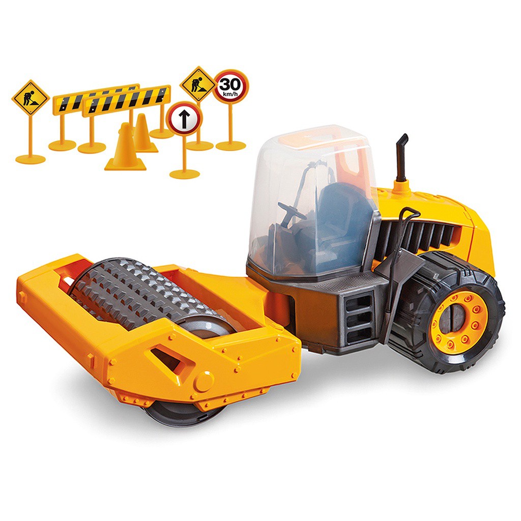Trator Rolo Compactor Construction Machines 307 - Usual Brinquedos