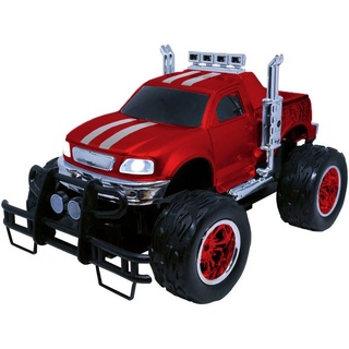 Carrinho Controle Remoto Monster 4x4 Pilha Recarregável Vermelho Brinquedo