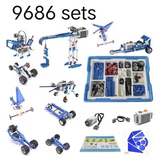 Moc Building Block Programação Robô 9686 Grupo Mecânico Auxiliares de Ensino Montagem de Brinquedos Educativos em Oferta na Shopee