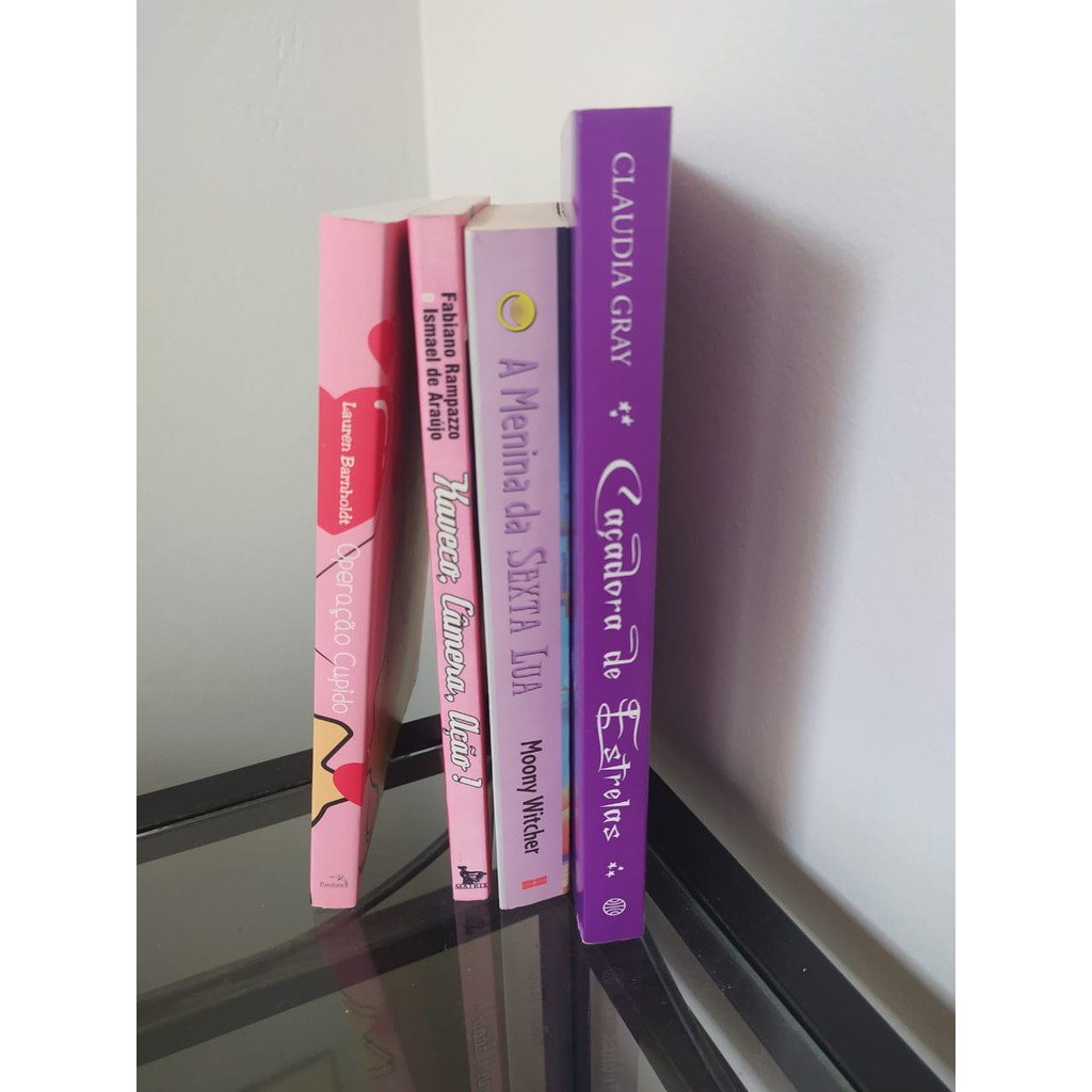 Livros usados: A menina da sexta lua/A caçadora de estrelas/Xaveco, câmera e ação!/Operação cupido