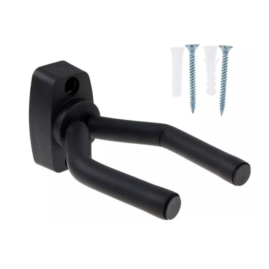 Suporte de Parede Ajustável para Pendurar Violão Guitarra Regulável Stage PretoSH85