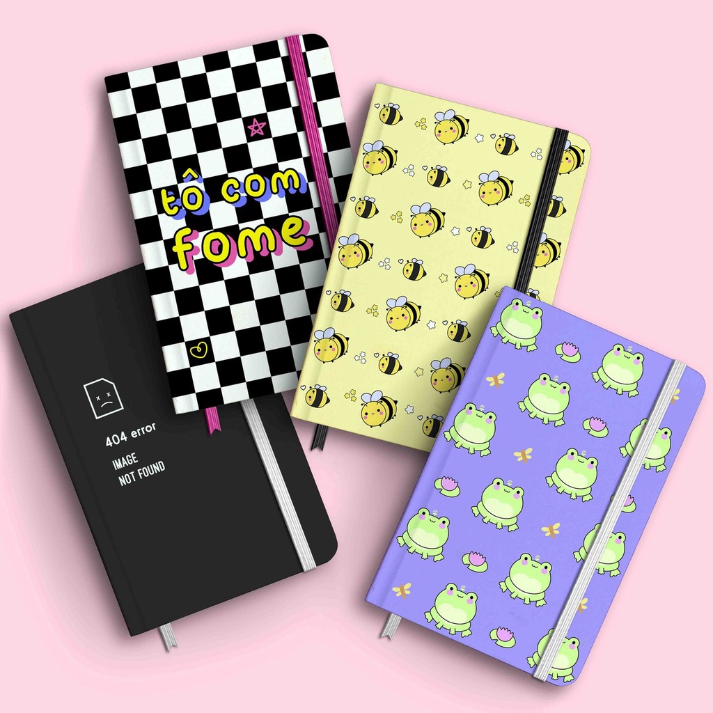 Sketchbook Caderno A5 com folha lisa para desenho / sem pauta