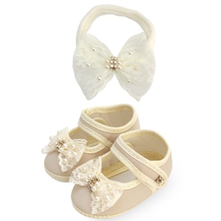 Kit Sapatinho para Bebê e Faixa de Cabelo Bebê Rn 0-8 meses Aniversário Casamento Festa em Oferta na Shopee