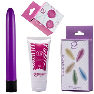 Kit De Pompoarismo Completo Bolinhas + 5 Cones + Vibrador em Oferta na Shopee