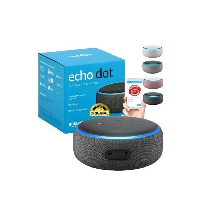 Alexa Echo Dot Amazon Smart Speaker Com Alexa Amazon 3° Geração