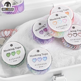 Mr Paper 100pcs Roll Love heart shape Tape Washi Tape Mr Paper 100pcs Roll Love heart shape Tape Washi Tape