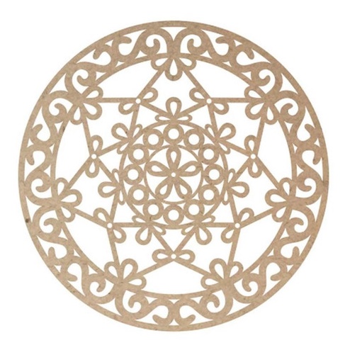 Kit 10 Mini Mandala Mdf 15 Cm M2 Arte Decoração Porta Parede