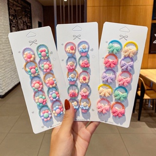 10 Pcs Animais Bonitos Dos Desenhos Animados Bowknot Faixas De Cabelo Elásticos Crianças Laços Meninas Acessórios Para O em Oferta na Shopee