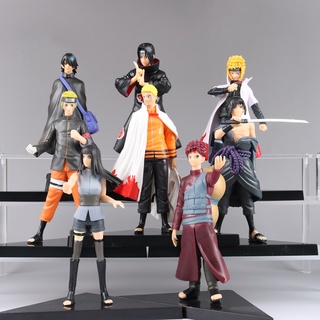 Anime Naruto Shippuden Figuras de PVC Brinquedos, Hinata, Sasuke