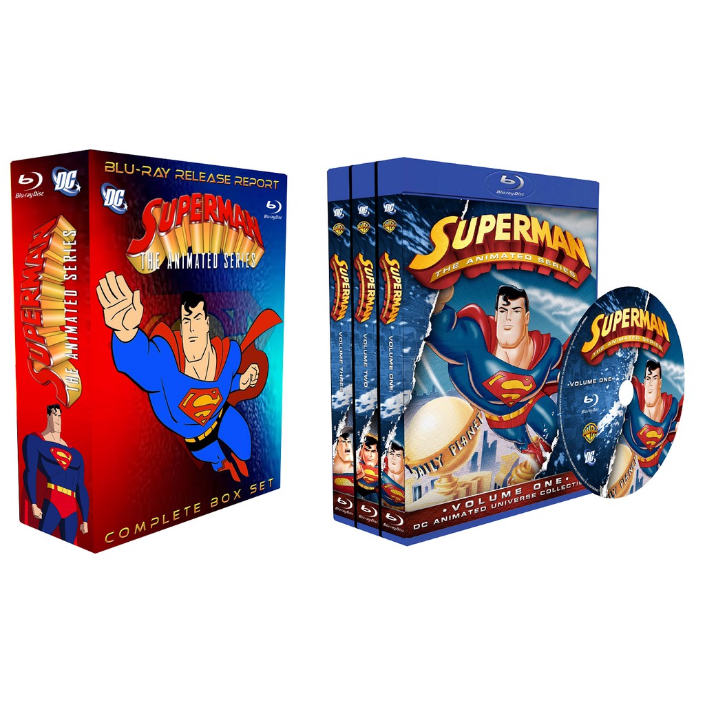 Box blu-ray Superman: A série animada - Caixa completa + Filme