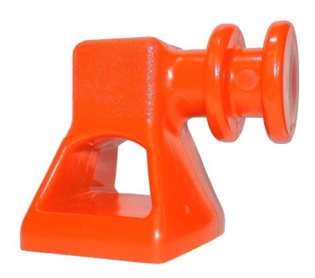Suporte Roldana Isolador 2 Vias/ranhuras (20 Unid Laranja)