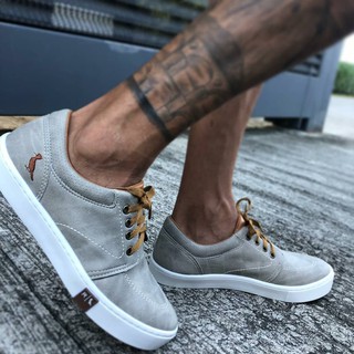 sapatênis reserva liso cinza