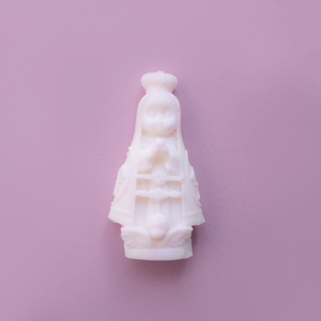 Forma de Silicone Nossa Senhora Mini Ib-1384 (Molde de Silicone para Sabonete, Vela, Biscuit, Gesso e Cimento)