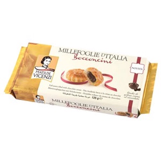 Biscoito Bocconcini Italiano Com Creme De Chocolate Vicenzi 125 G