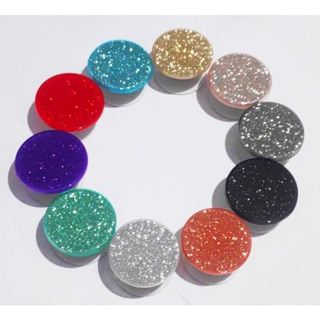 Suporte de Dedo Apoio para Celular com Glitter e Color Varias cores Com Cola Adesiva em Oferta na Shopee