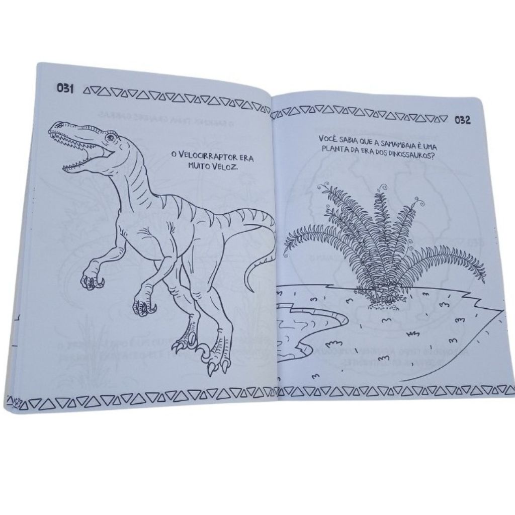 Livro infantil colorir dinossauros 101 desenhos em Promoção na Americanas