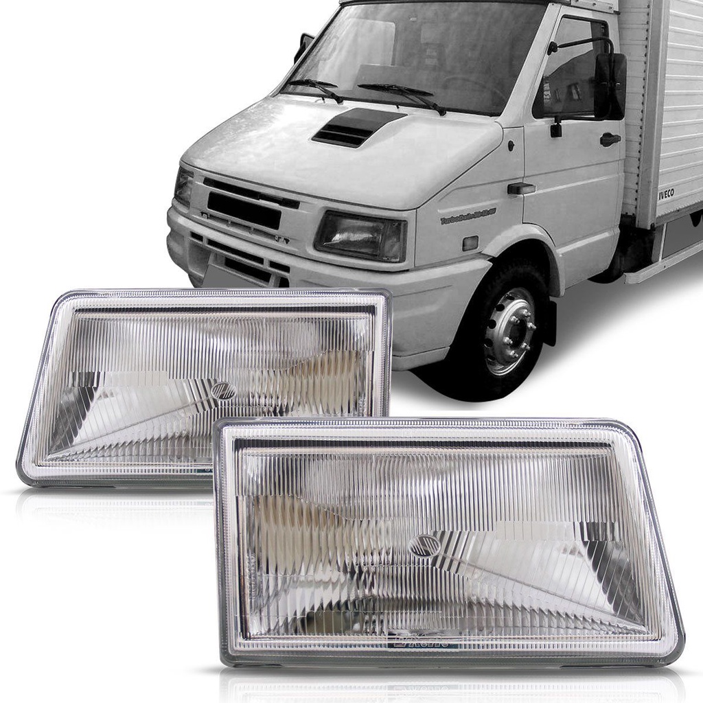 Farol Daily 97 98 99 2000 2001 2002 2003 2004 2005 2006 2007 Cromado - Spare Parts and Accessories for Vehicles