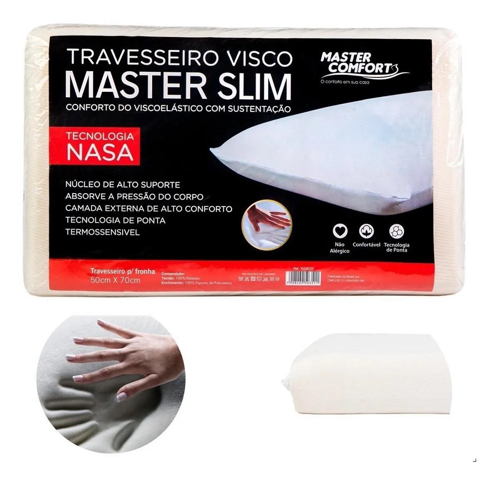 Kit Com 4 Travesseiros Da Nasa Super Macio Sono Conforto Altura 9cm