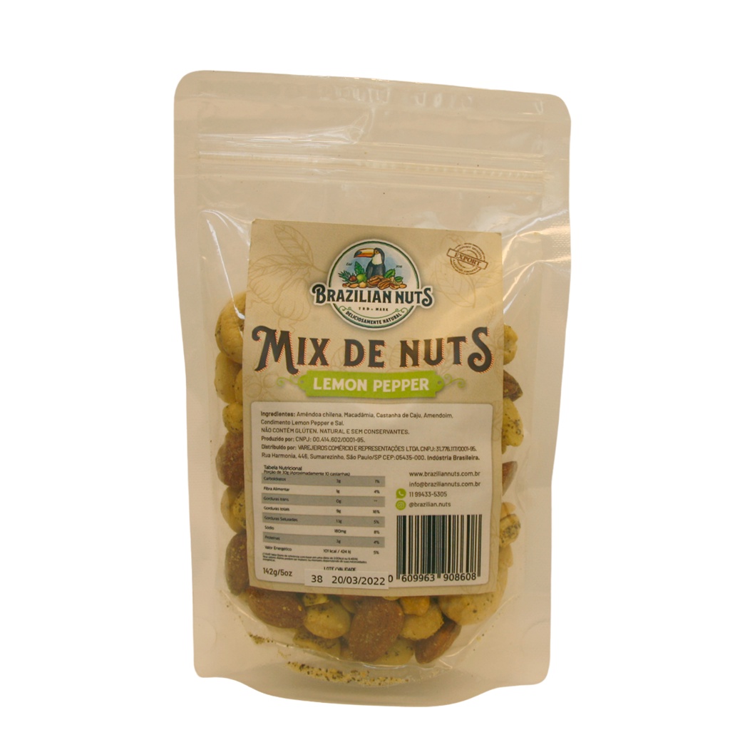 Mixed Nuts com Lemon Pepper 142g