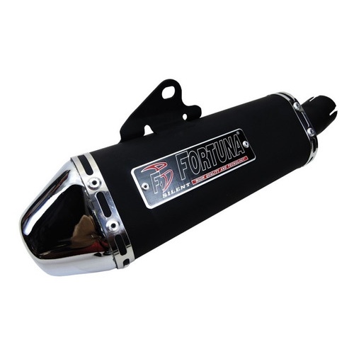 Escape Esportivo Fortuna Mini Tri Oval Cb 300 Preto Ponteira