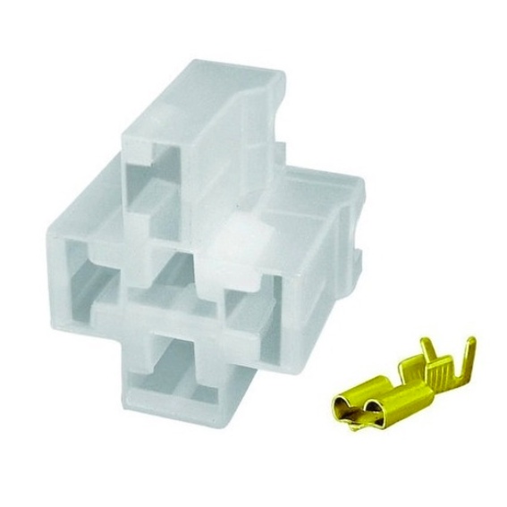 Kit 05 tomada soquete plug porta rele e 05 porta fusível lamina mini