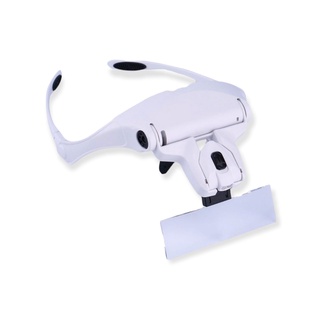 Lupa de cabeça óculos c/luz led para profissionais de estética ou manicure