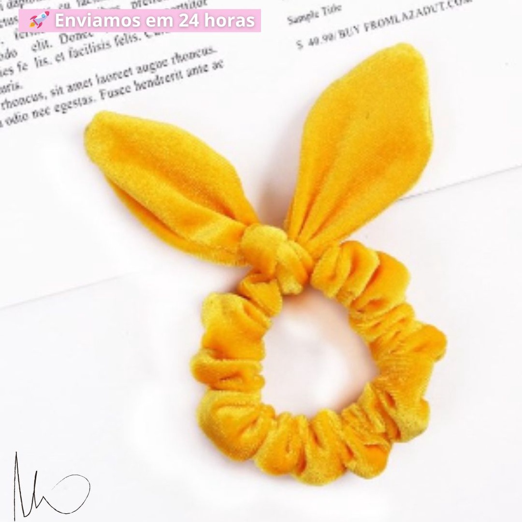 Xuxinha de Cabelo Retrô Scrunchies da Moda Tendência Blogueira Amarrador Rabicó de Veludo anos 80/90 - Envio Imediato