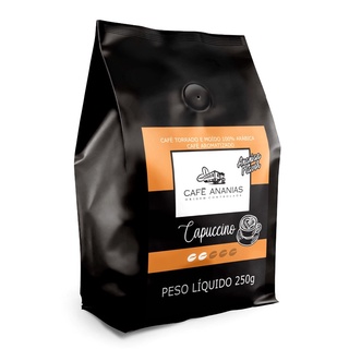 Café Ananias 100% arábica em pó para coador aroma capuccino com 250 gramas