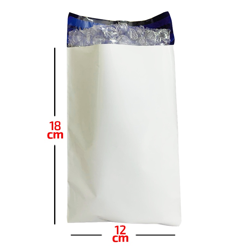 25 Envelope Plástico de Segurança com Bolha 12x18 Saco para correios ecommerce
