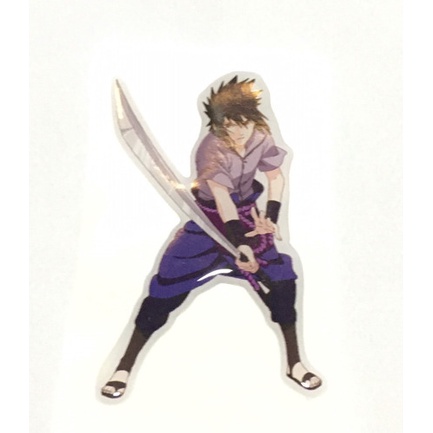 Adesivo Resinado Sasuke Uchiha (naruto) 9 X 5 Cm