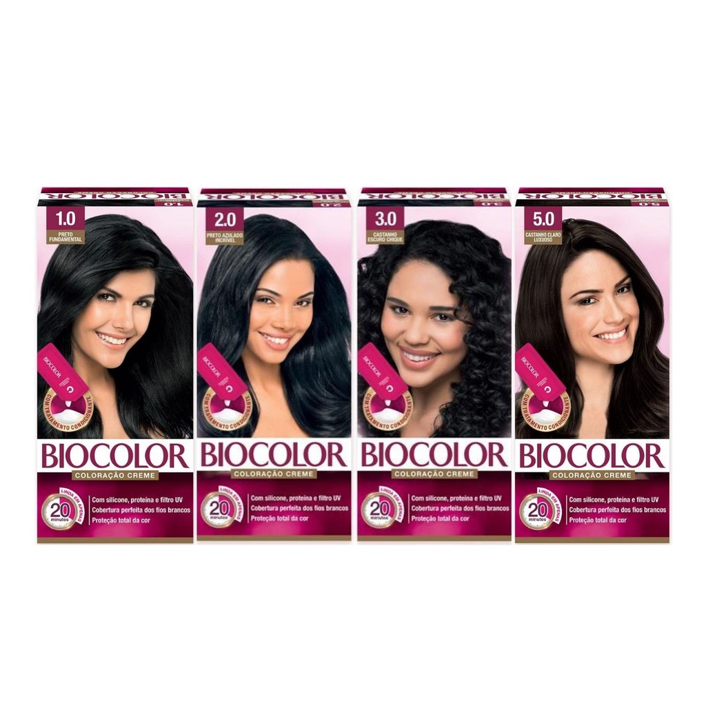 Tinta de Cabelo Biocolor kit - diversas cores | Shopee Brasil