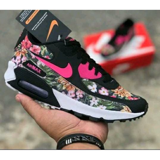 air max 90 preto florido