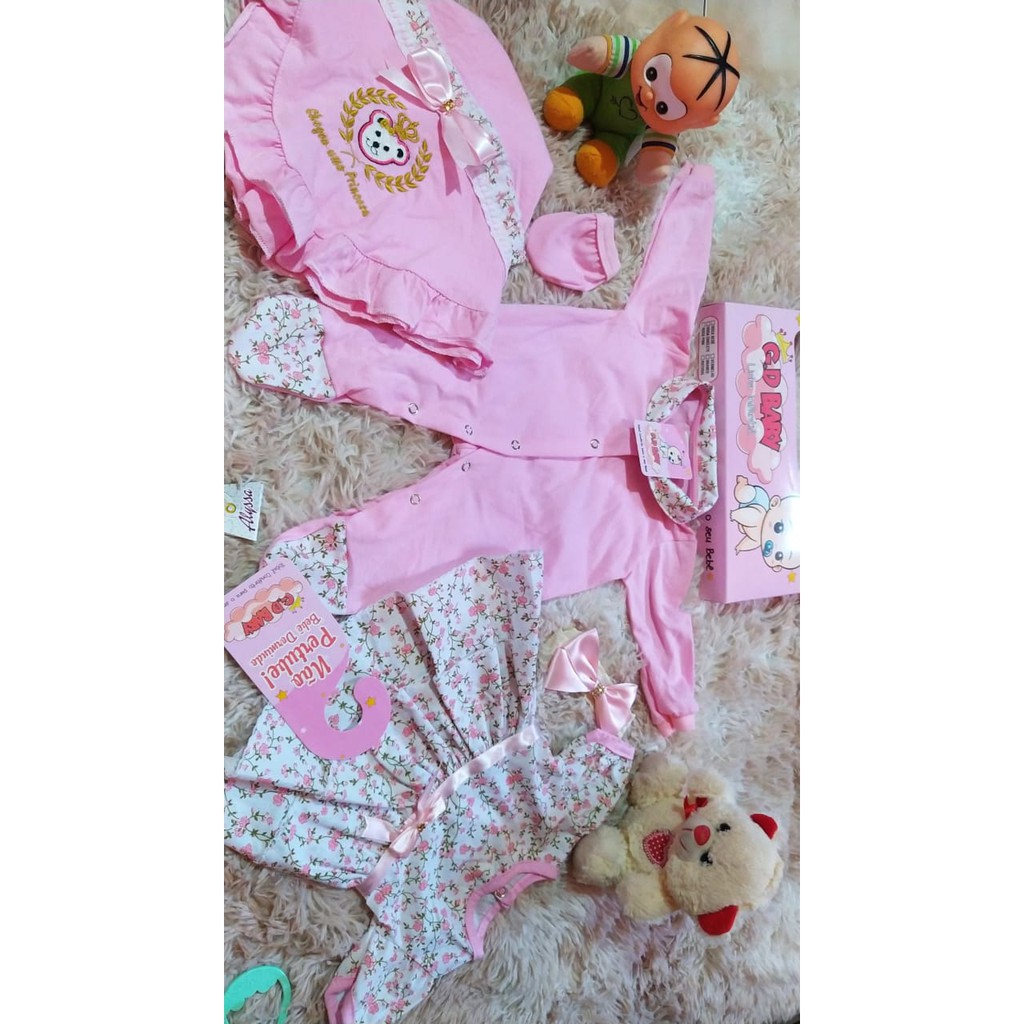 Saida Maternidade de menina para bebê 5 peças feminina em Oferta na Shopee
