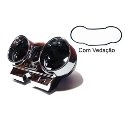 Carcaça Painel Honda CBX 250 Twister Cromada Com Logo Honda Conjunto Lente Vedação 2001 2002 2003 2004 2005 2006 2007 08
