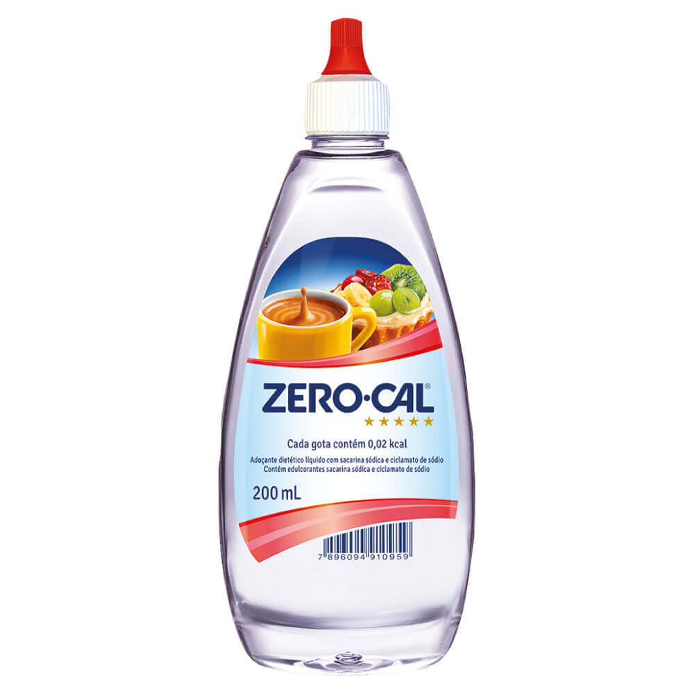 Adoçante Dietético Líquido 200ml - Zero-Cal