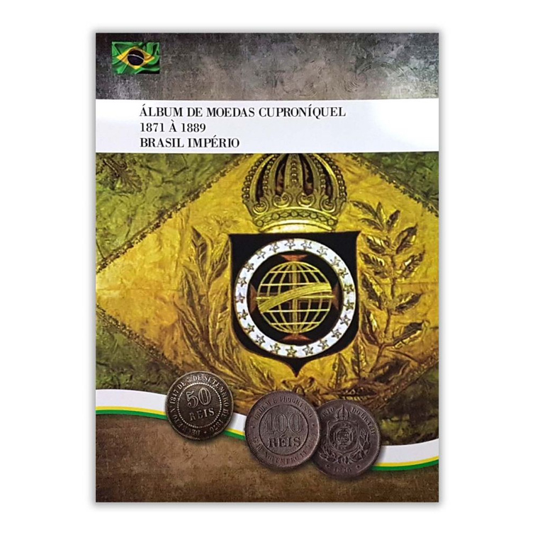 Álbum Encaixe Moeda Império do Brasil 1871-1889