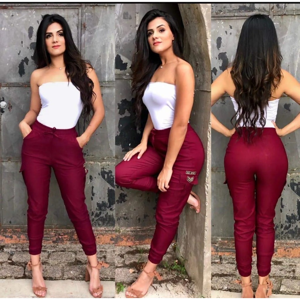 calça bomber jogger feminina