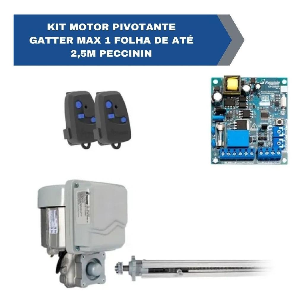 Kit Motor Pivotante Gatter Super 1 Folha De Até 1,5 Peccinin | Shopee ...