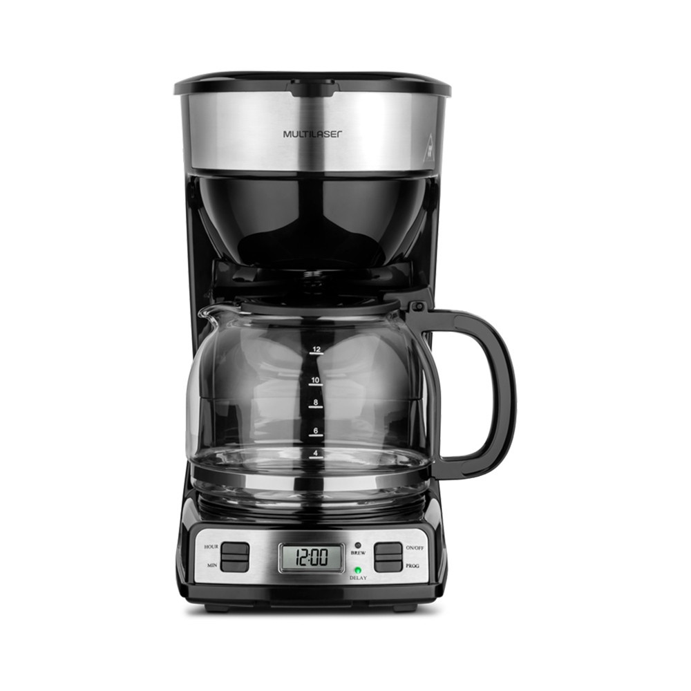 Cafeteira Digital Elétrica 32 Xícaras Jarra de Vidro c/ Colher Dosadora 127v Multilaser - BE031