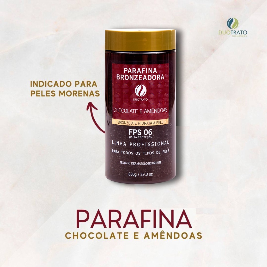 Parafina Chocolate e Amêndoas FPS 06 830g DUOTRATO