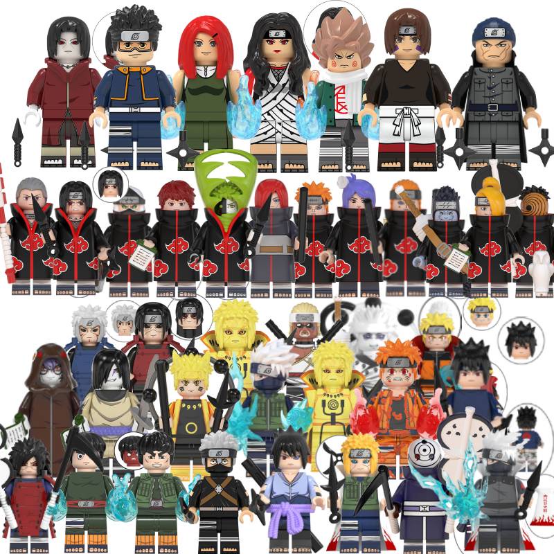 Minifigures Naruto Uzumaki Naruto Uchiha Itachi Sasuke Six Ways Tokashi ...