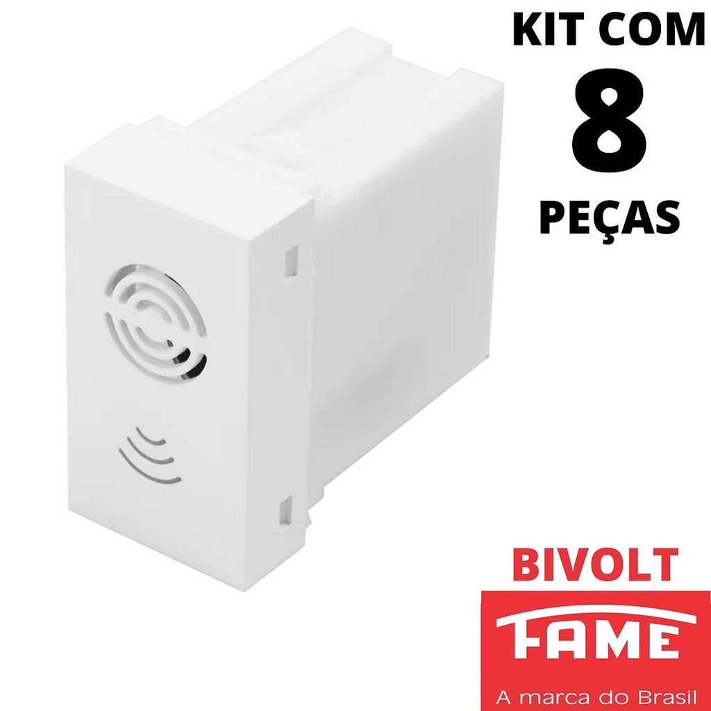 8un Módulo De Cigarra Bivolt Serie Modulare, Evidence, Blanc Mais FAME