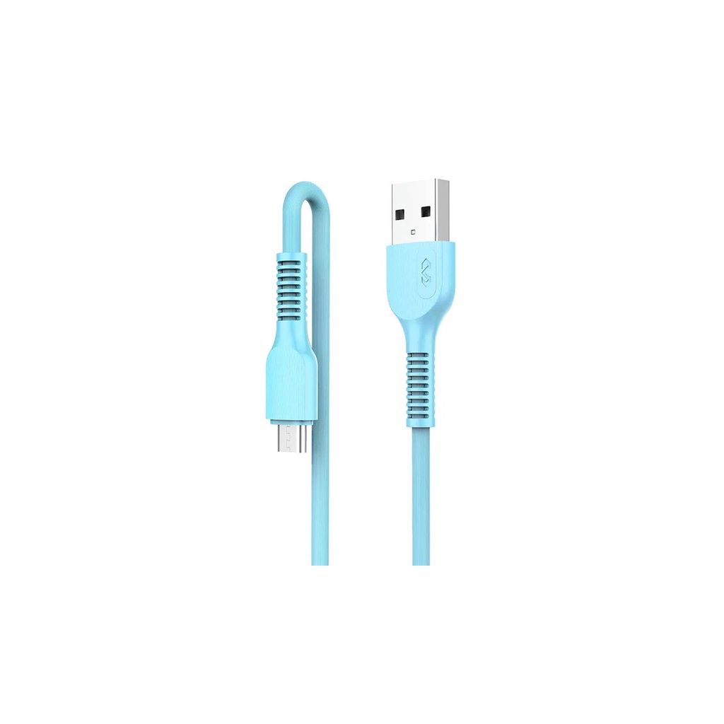 Cabo  Micro Usb Miccell Pvc 1M Azul - VQ-D88