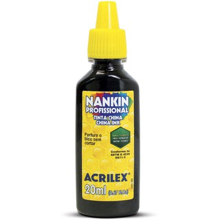 2 Tinta Nankin Profissional 20 ML Acrilex
