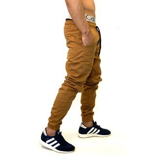 calças jogger masculina caramelo barata