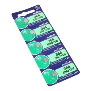 Bateria Botão 364 SR621SW Murata Cartela c/ 5 un