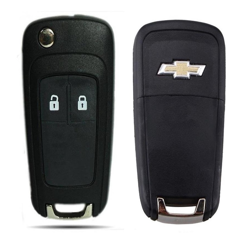 Chave Canivete Gm Carcaca 2b Cobalt Cruze Onix Spin + Logo