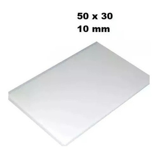 Tábua Placa De Polietileno Carnes 50x30 Espessura 10mm